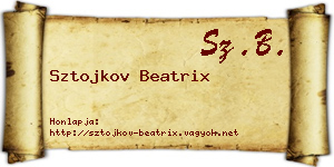 Sztojkov Beatrix névjegykártya