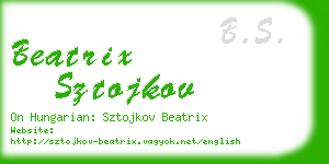 beatrix sztojkov business card